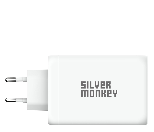 SILVER MONKEY Ładowarka sieciowa GaN 140W USB-C PD 3.1 + USB 3.0 QC W - 1224522 - zdjęcie 3